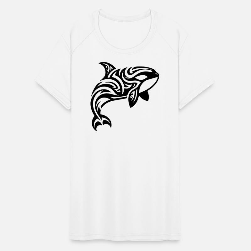 Orca Tribal Tattoo Style Jumps Out Of The Water