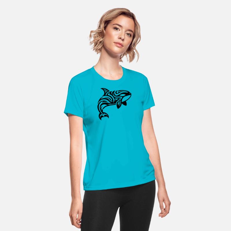 Orca Tribal Tattoo Style Jumps Out Of The Water