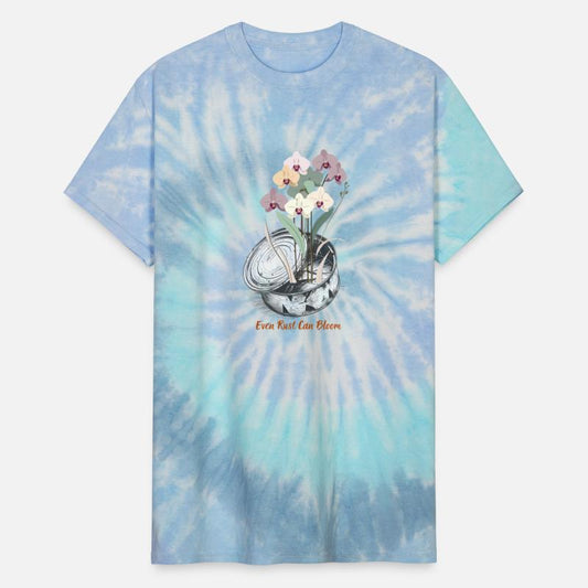 Orchid Can Eco Tee Earth Renewal Hand Drawn Art