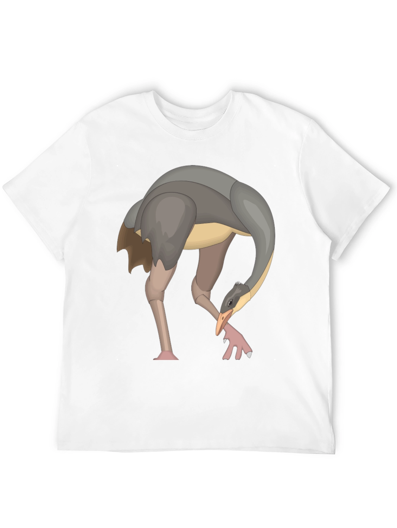 Ostrich Graphic Black T-Shirt