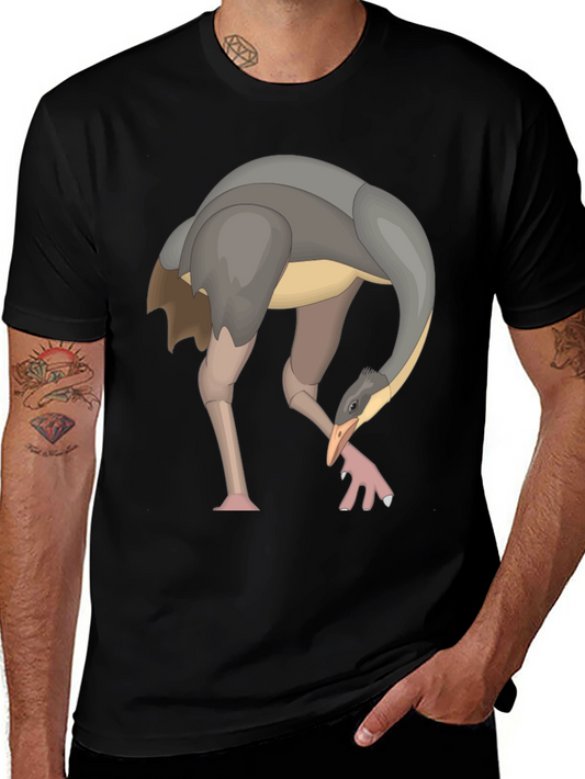 Ostrich Graphic Black T-Shirt