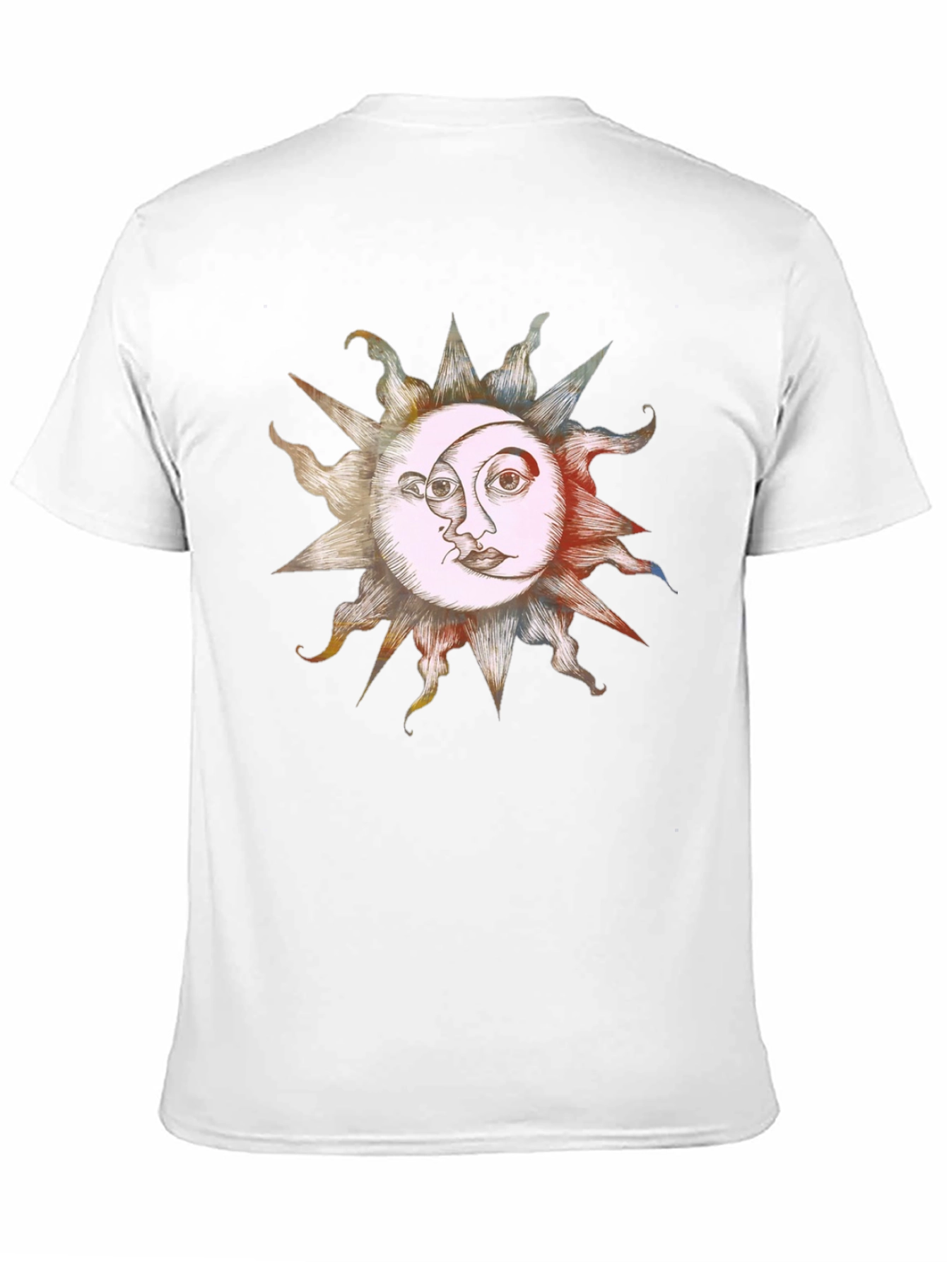 Sun & Moon Graphic Tee - Celestial Harmony