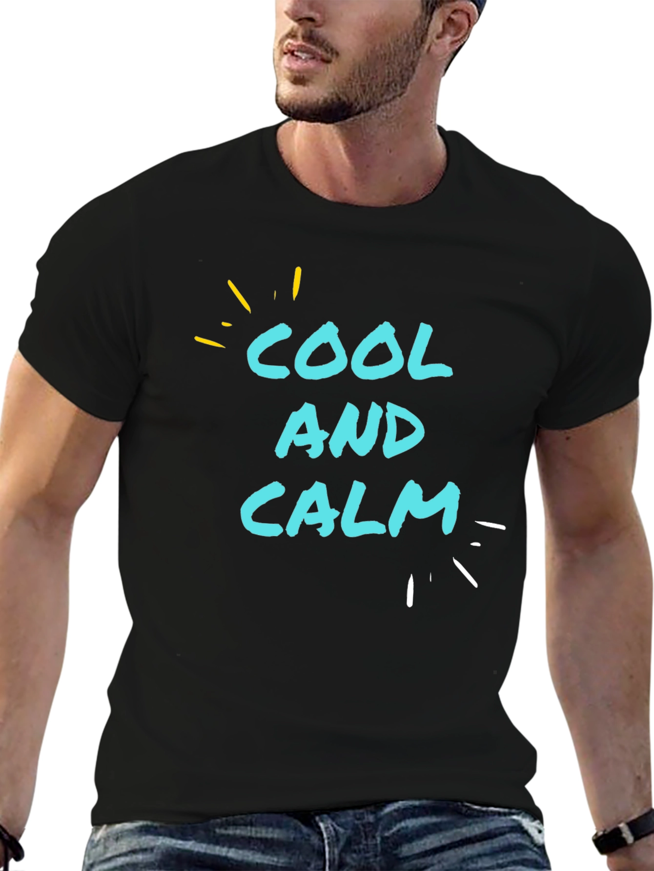 Cool and Calm Graphic T-Shirt - Casual Comfort