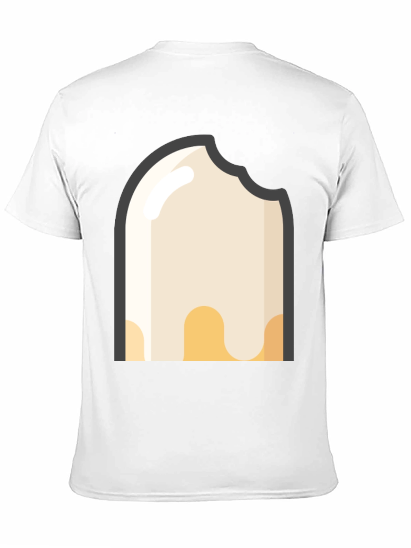Bitten Ice Cream Black T-Shirt