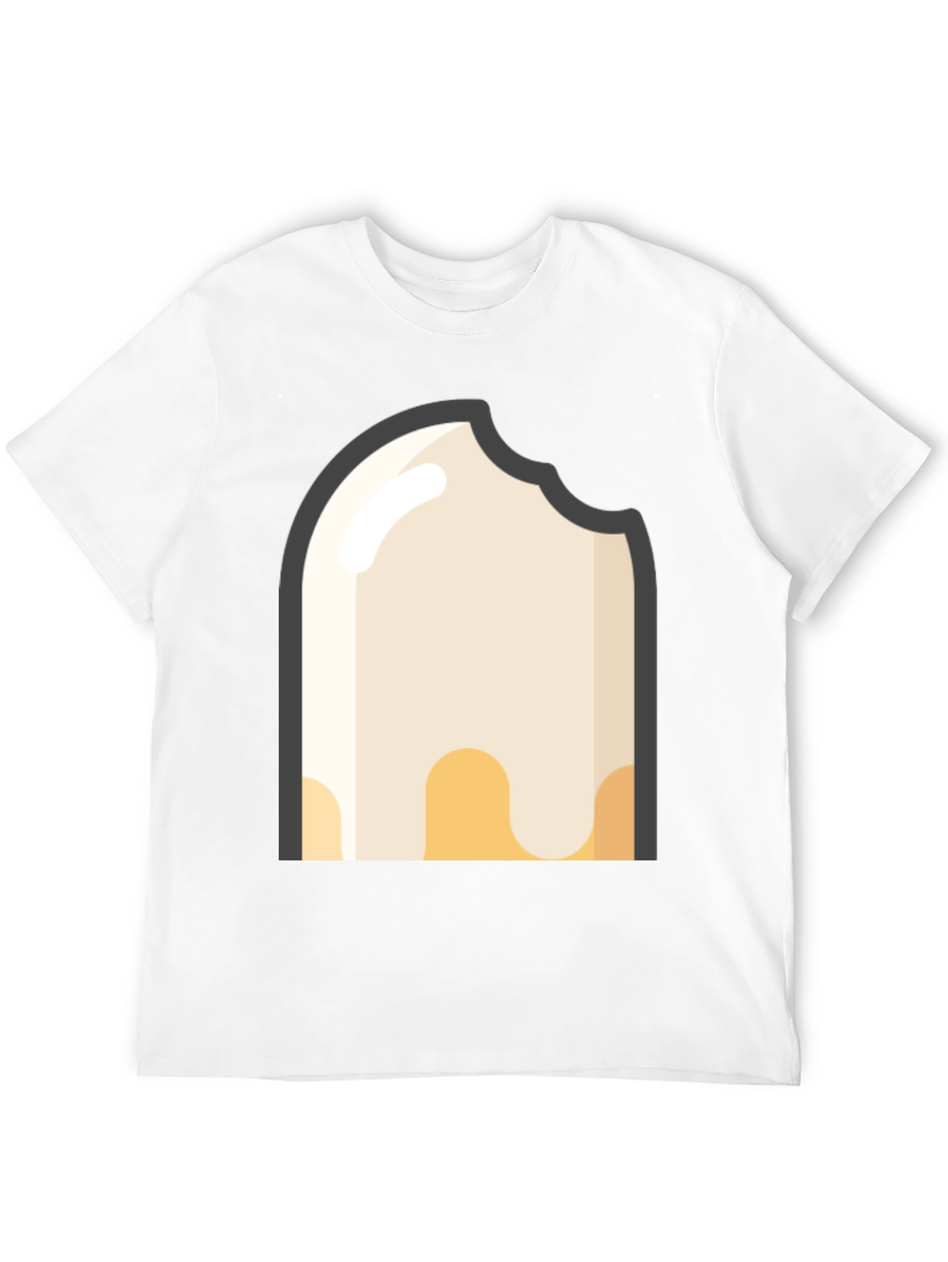 Bitten Ice Cream Black T-Shirt