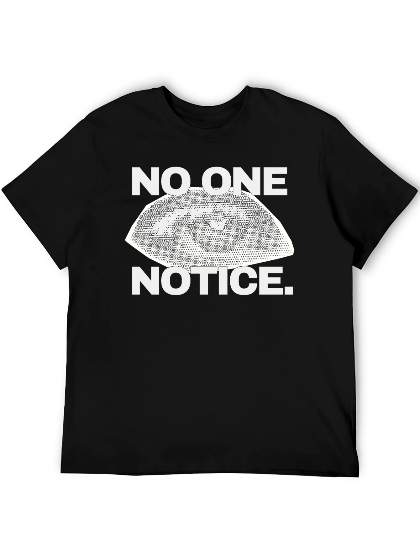 No One Notice Eye Graphic Black T-Shirt
