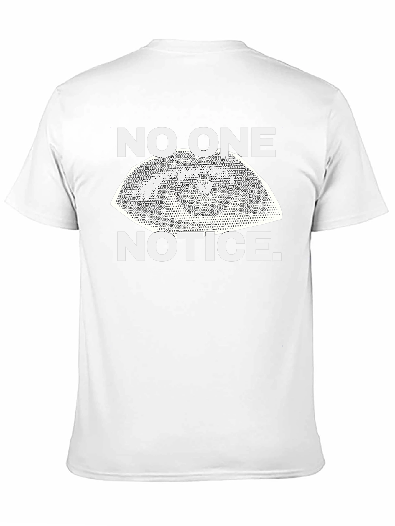 No One Notice Eye Graphic Black T-Shirt