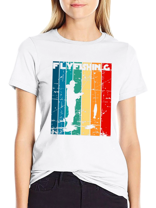 Fly Fishing Retro Graphic T-Shirt