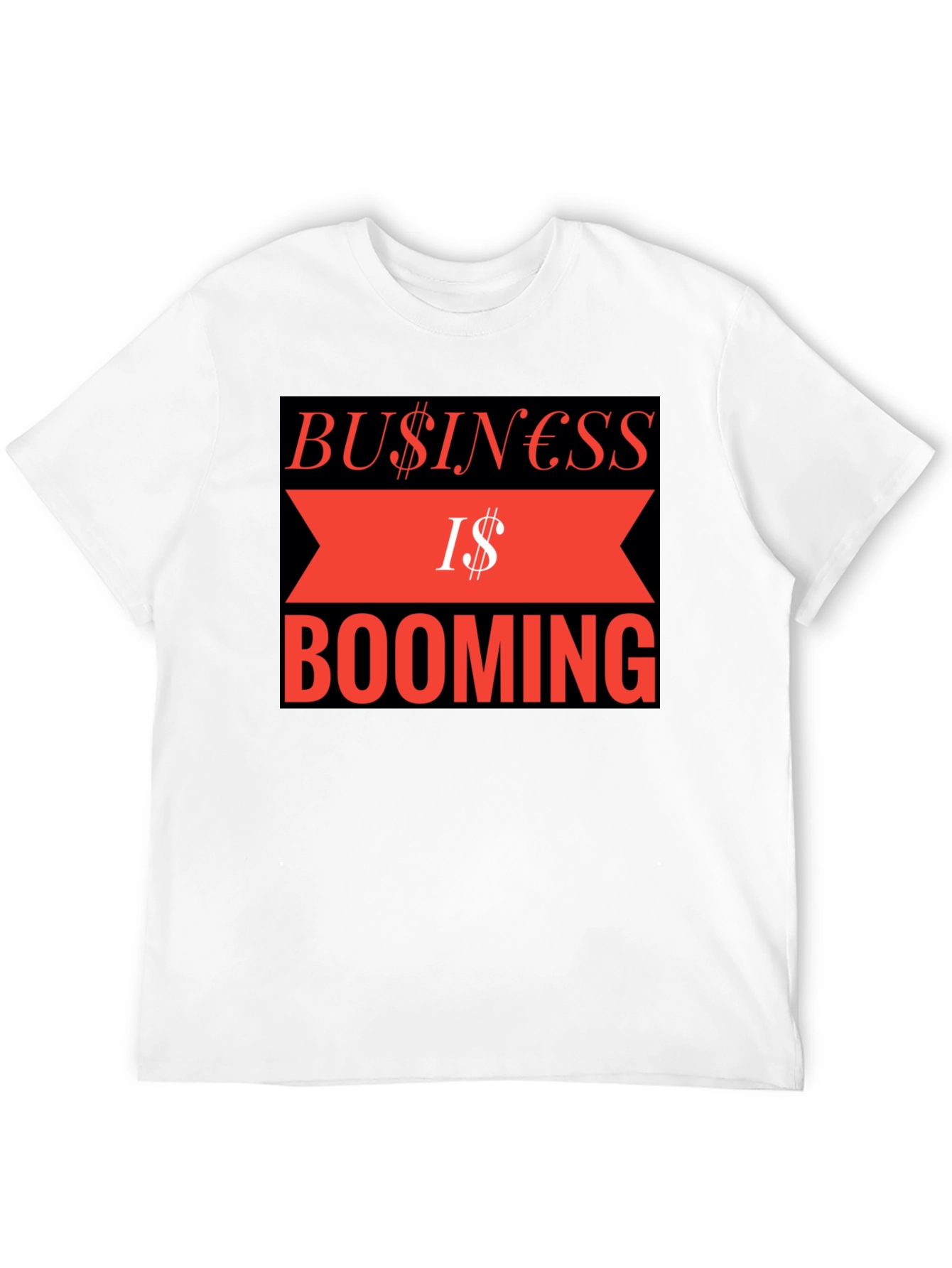 Business is Booming Graphic Tee - Black