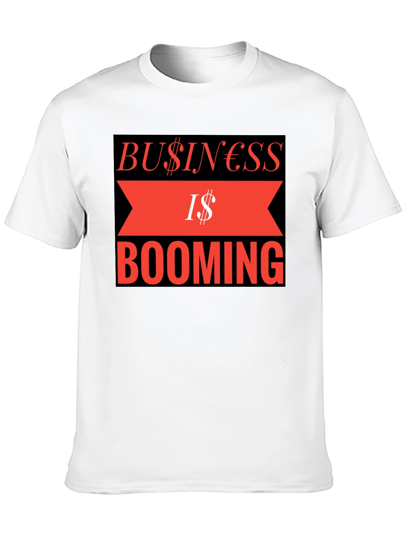 Business is Booming Graphic Tee - Black