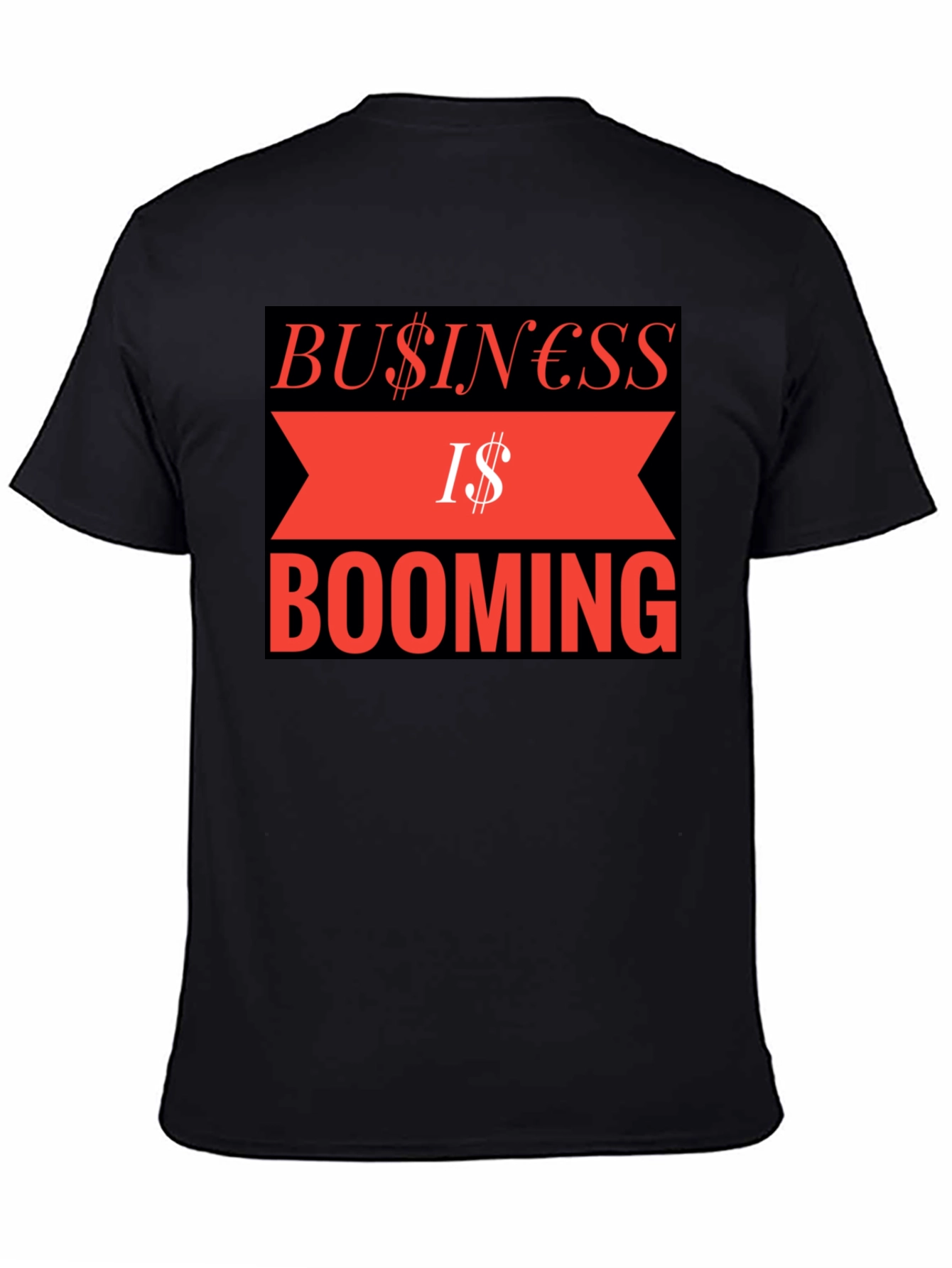 Business is Booming Graphic Tee - Black