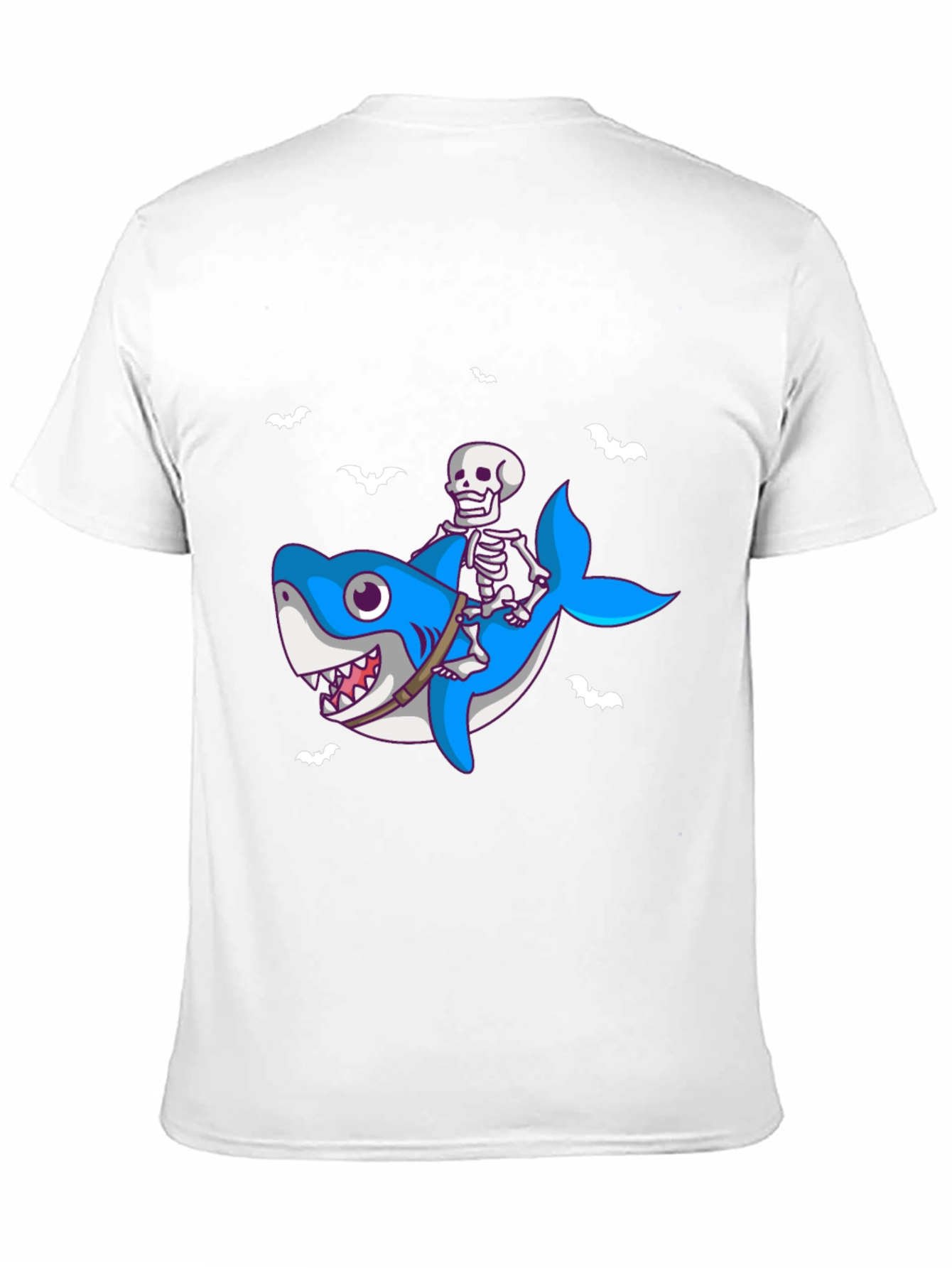 Skeleton Shark Rider T-Shirt