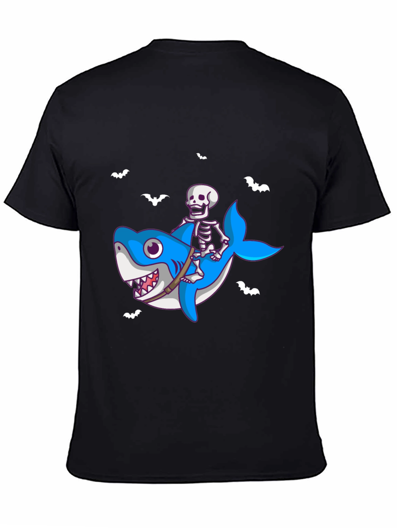 Skeleton Shark Rider T-Shirt