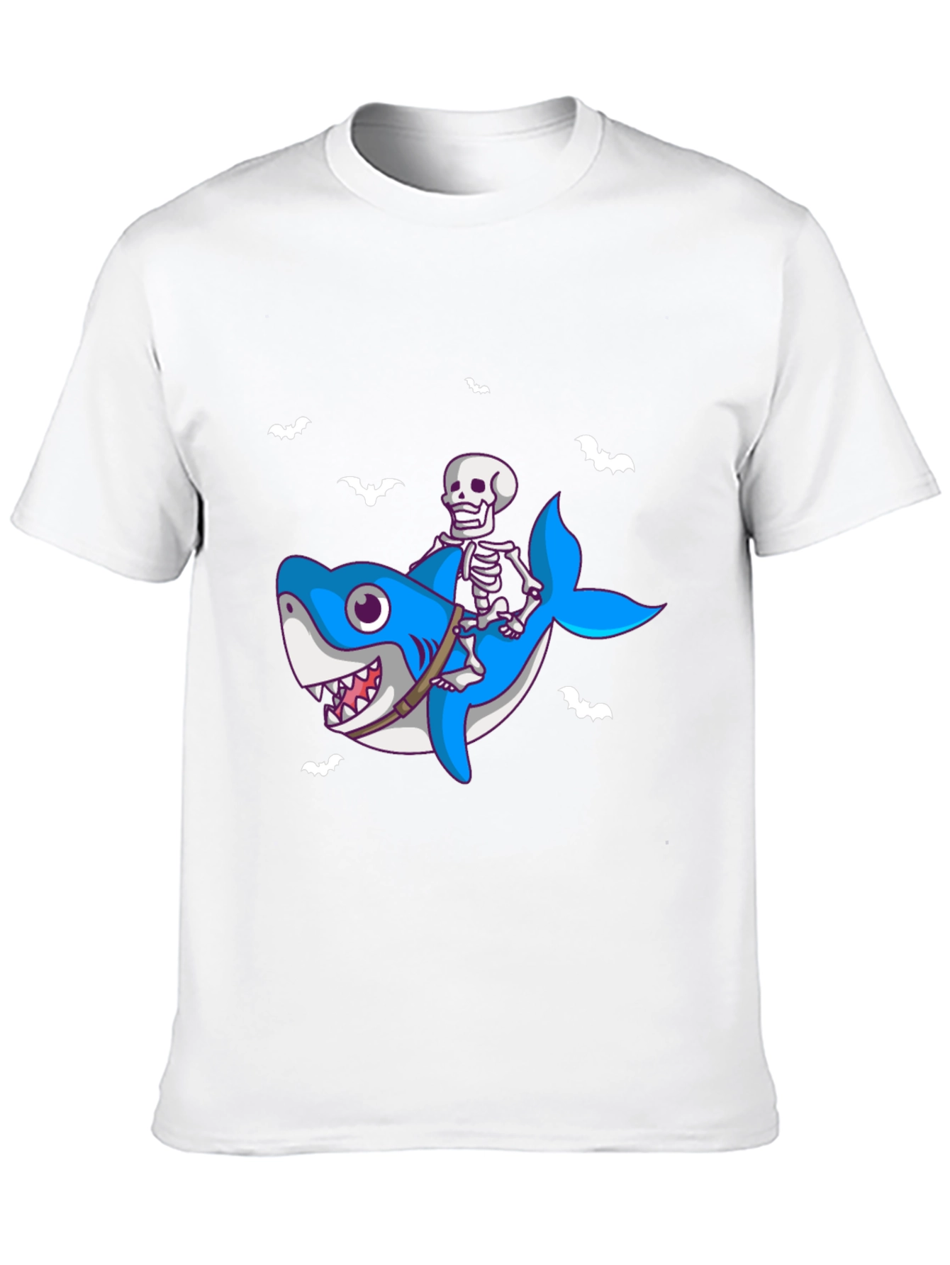 Skeleton Shark Rider T-Shirt