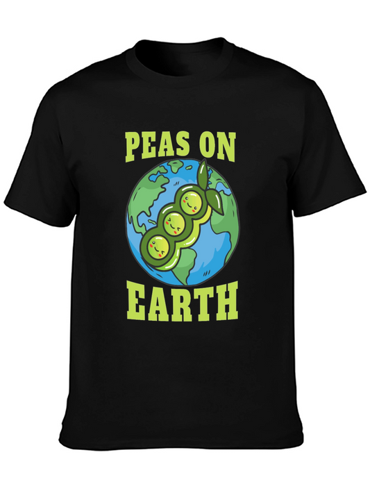 Peas on Earth T-Shirt - Vegan Planet Tee