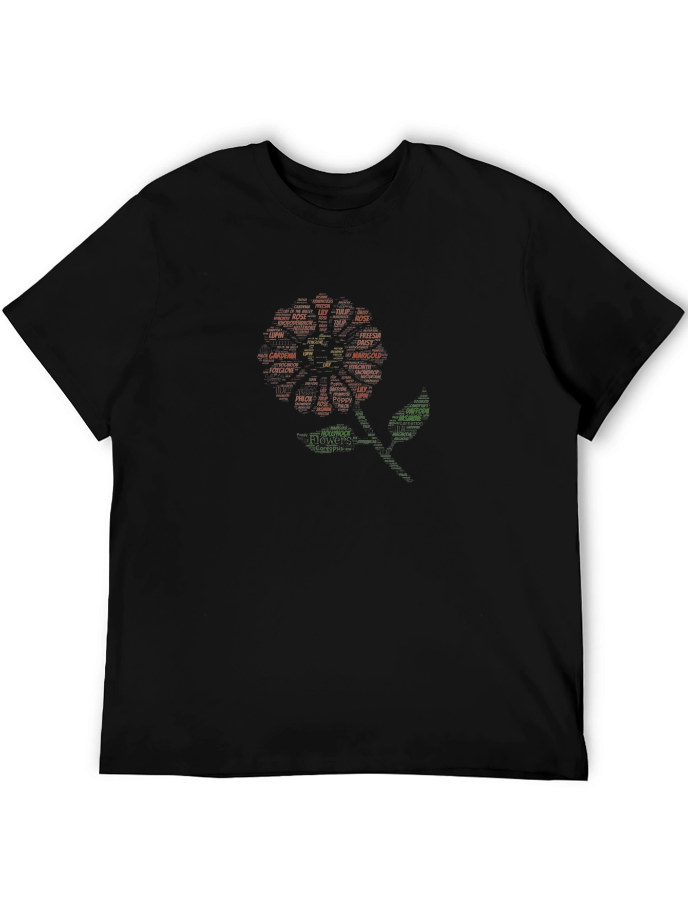 Floral Word Art T-Shirt