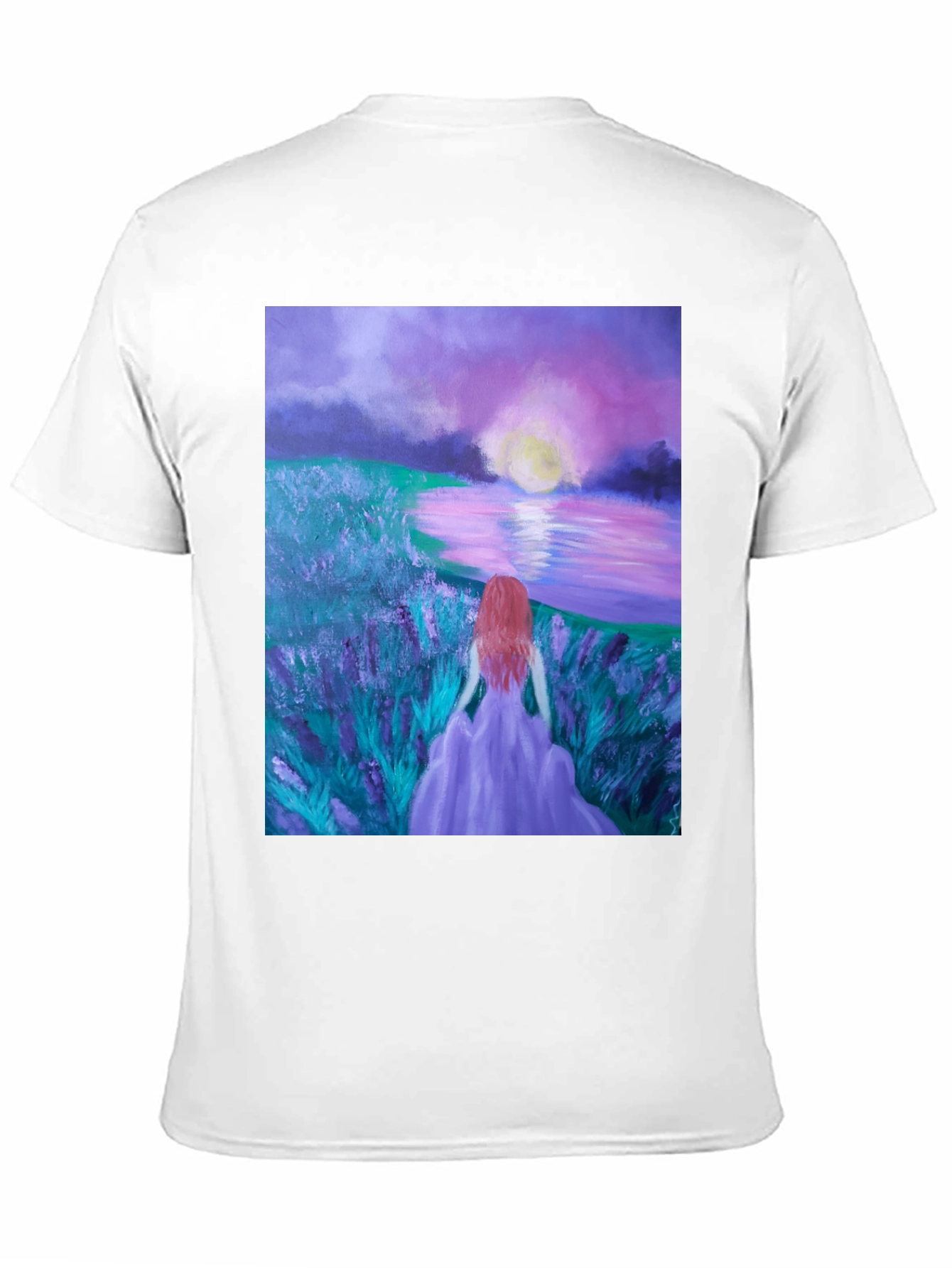 Woman by Lavender Lake T-Shirt