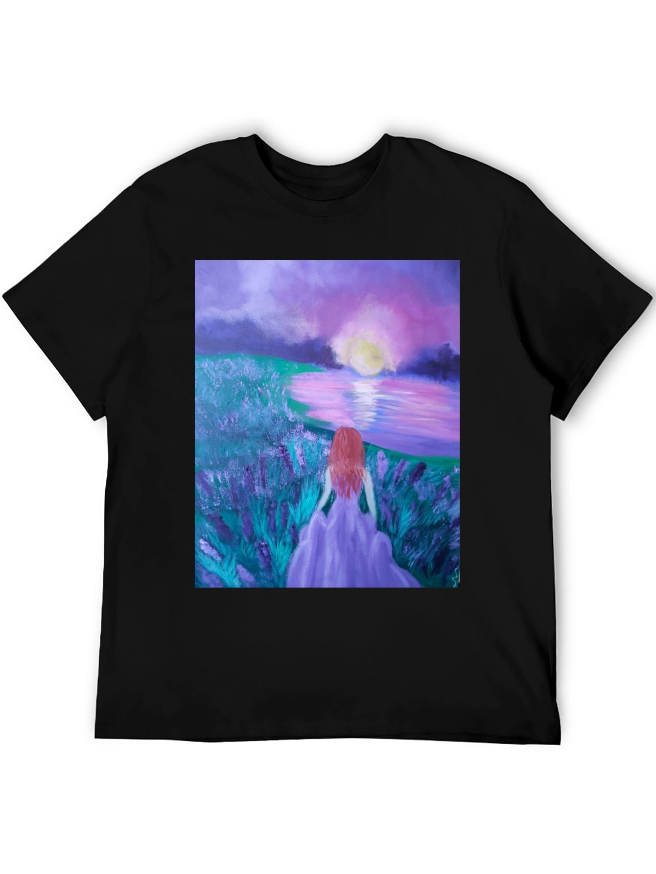 Woman by Lavender Lake T-Shirt