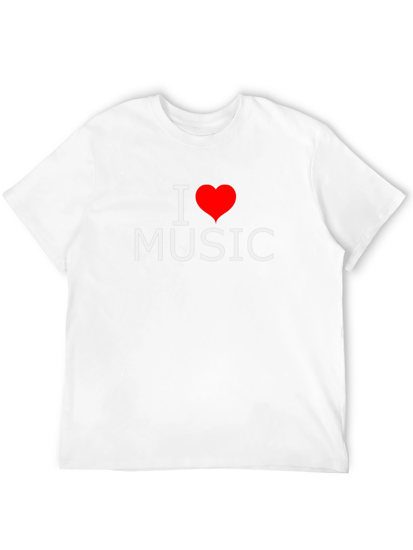 I Heart Music Black T-Shirt