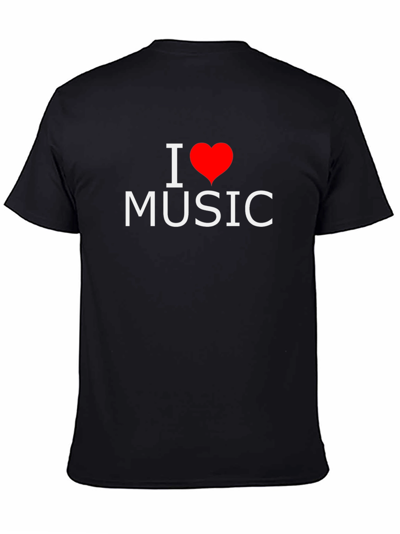 I Heart Music Black T-Shirt