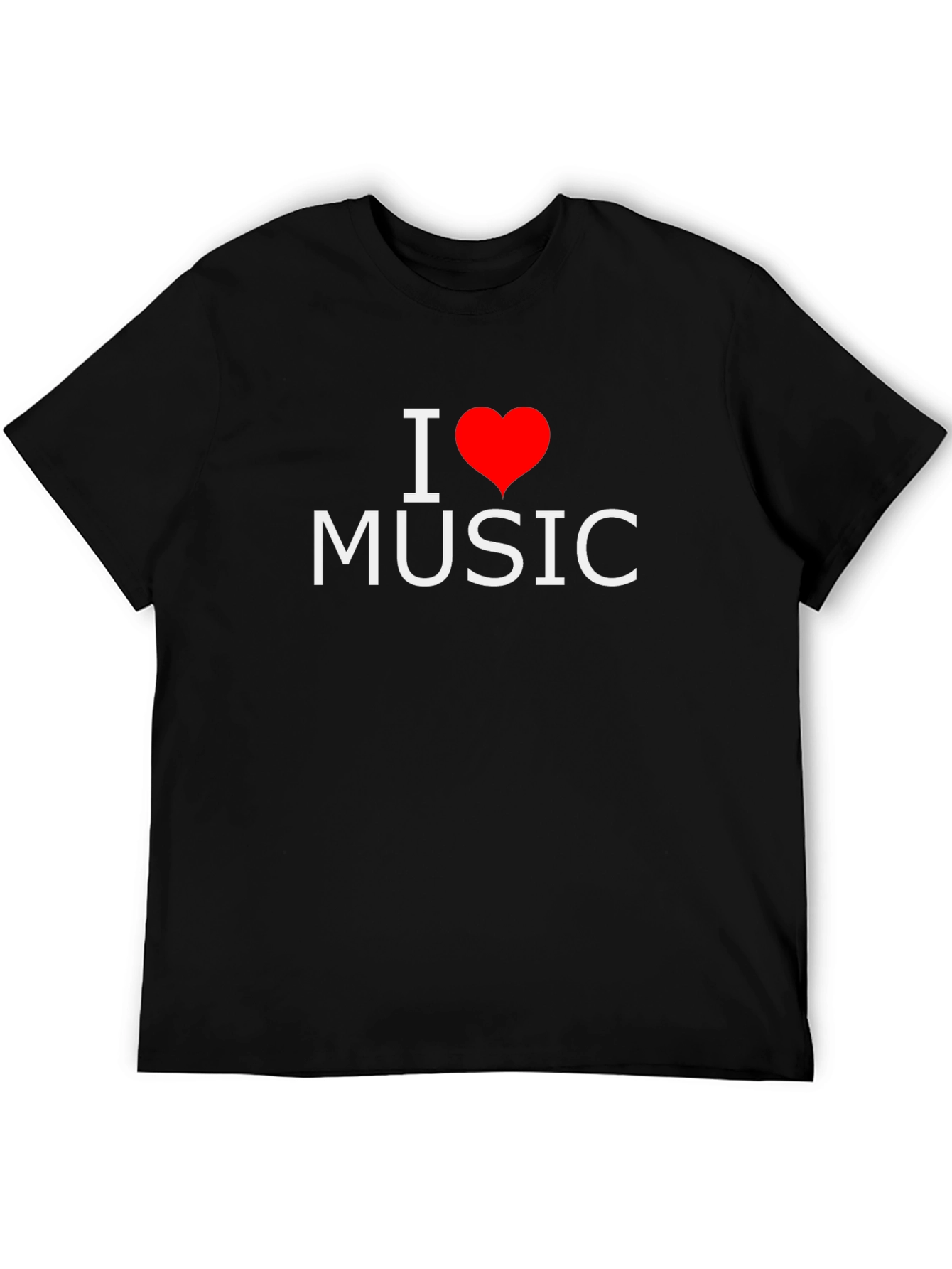 I Heart Music Black T-Shirt