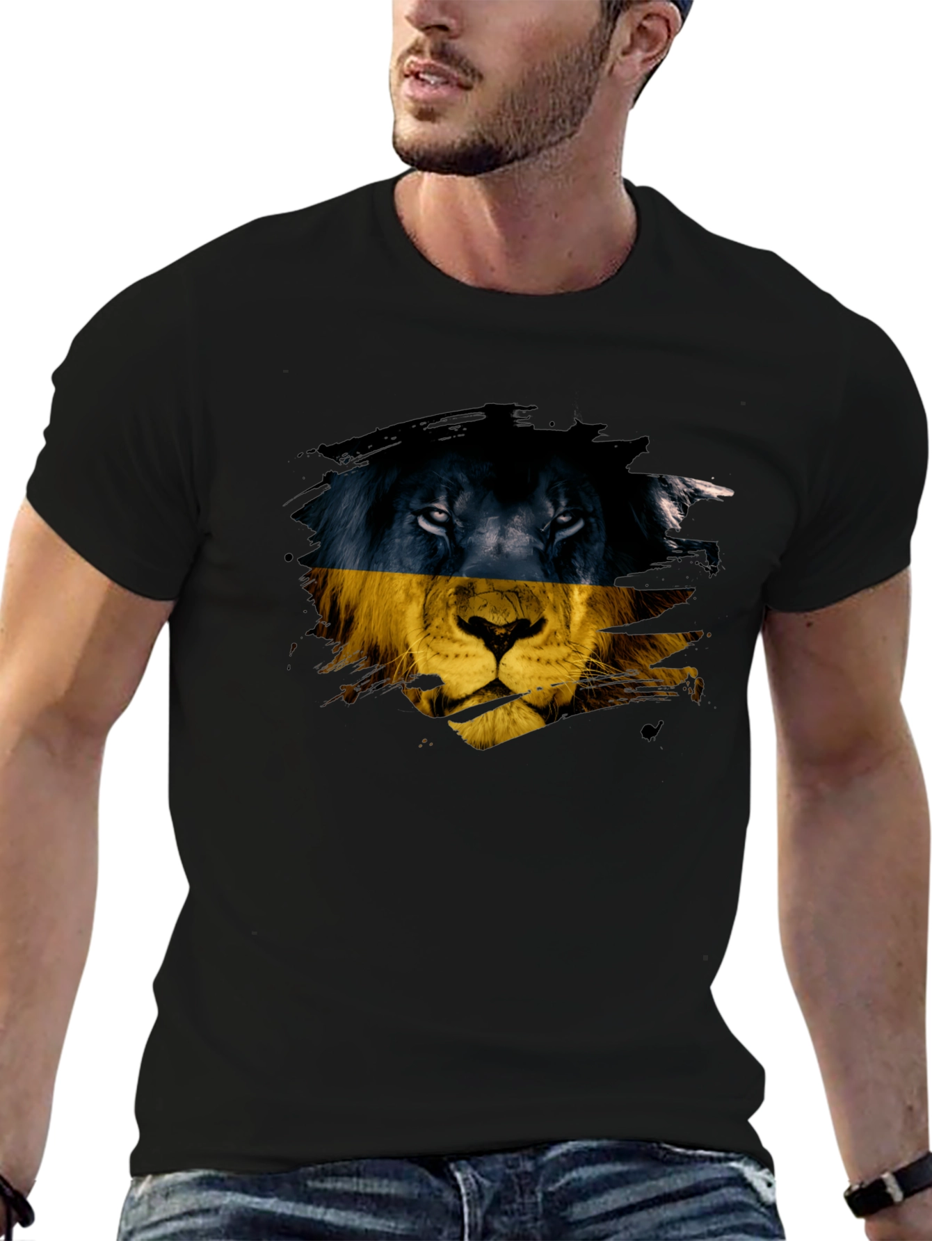 Ukraine Lion Graphic T-Shirt