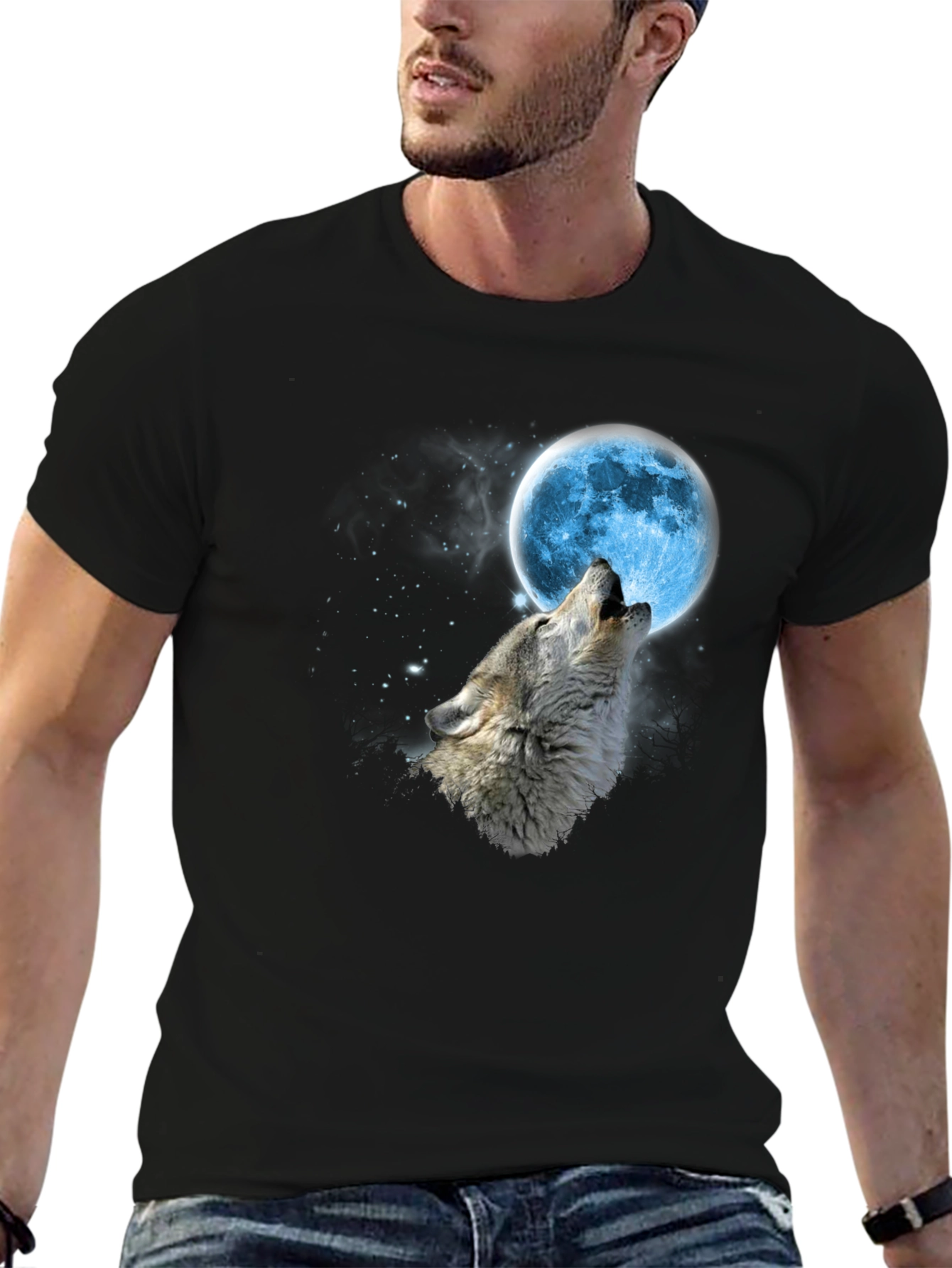 Wolf Moon T-Shirt - Mens Graphic Tee