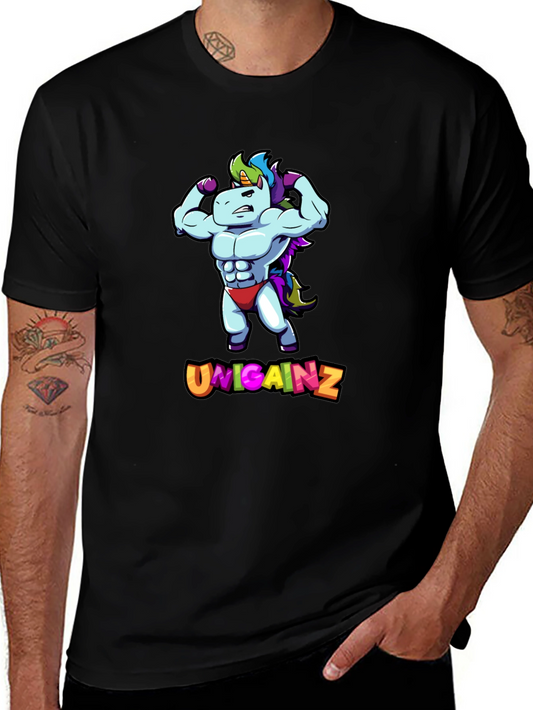 Unicgainz T-Shirt - Funny Unicorn Gym Tee