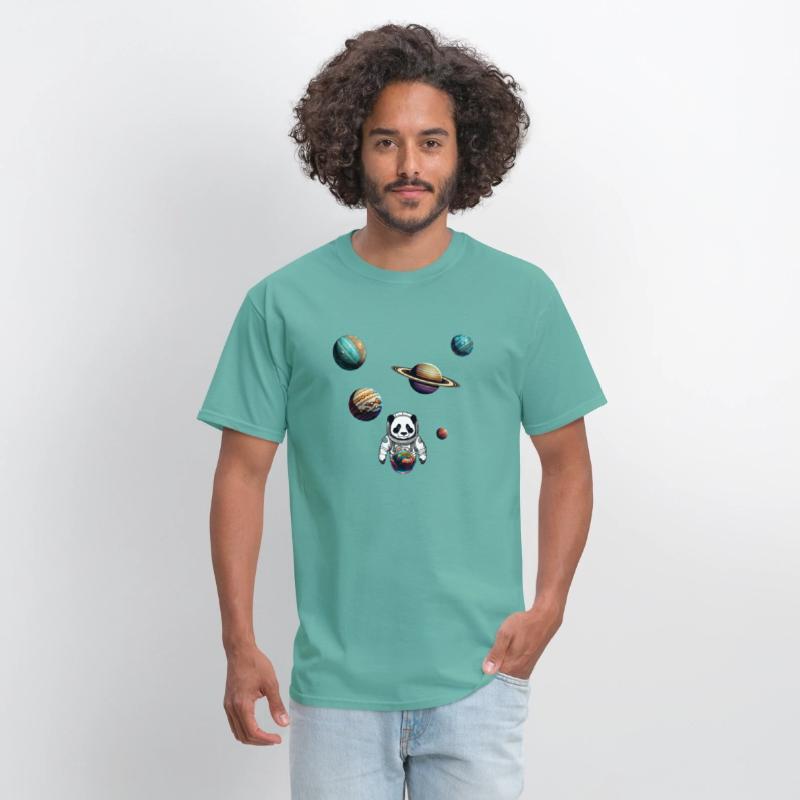 Panda Astronaut Explores The Planets Colour