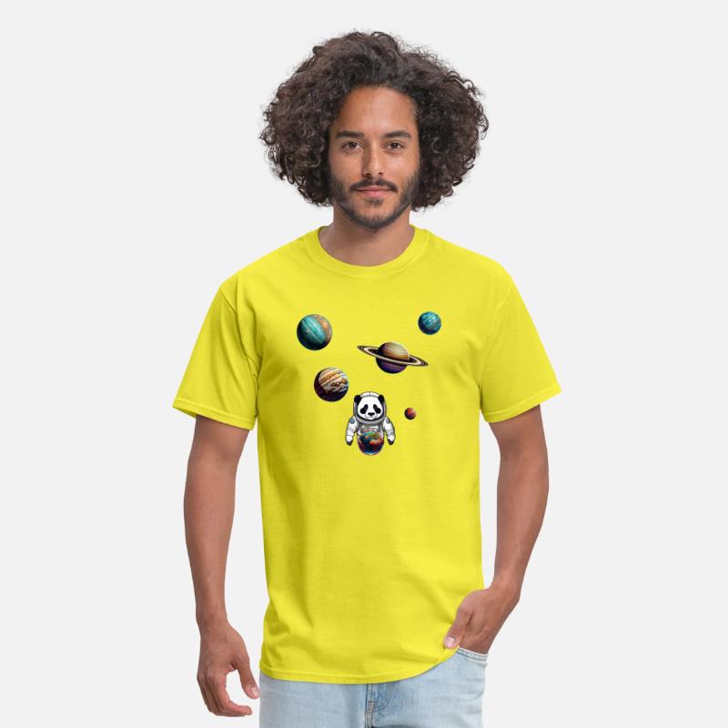 Panda Astronaut Explores The Planets Colour