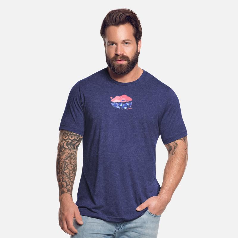 Pastel Rain Cloud with Star Accents