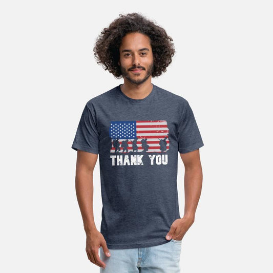 Patriotic American Flag Thank You Veterans Day For