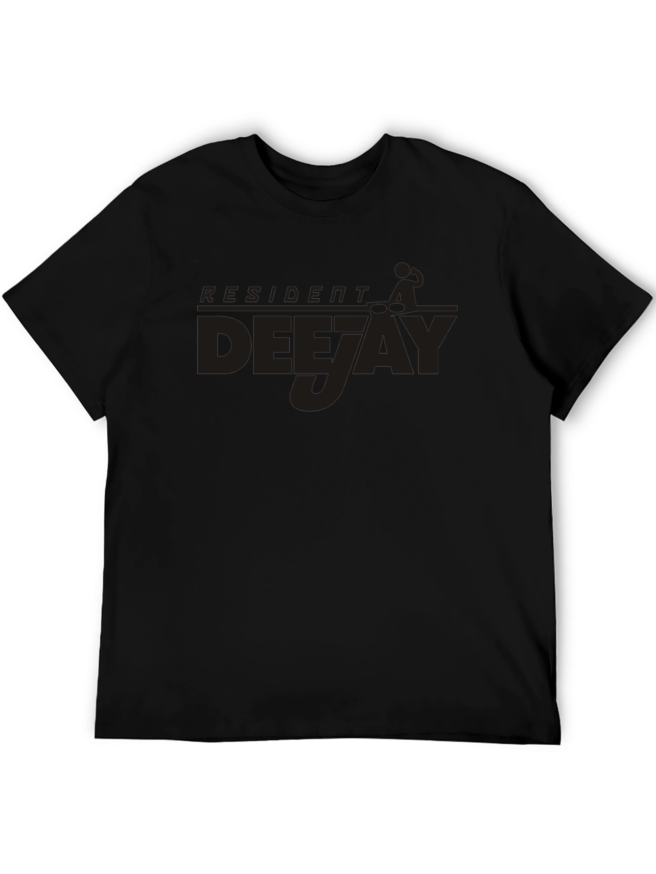 Resident Deejay T-Shirt - Black DJ Graphic Tee