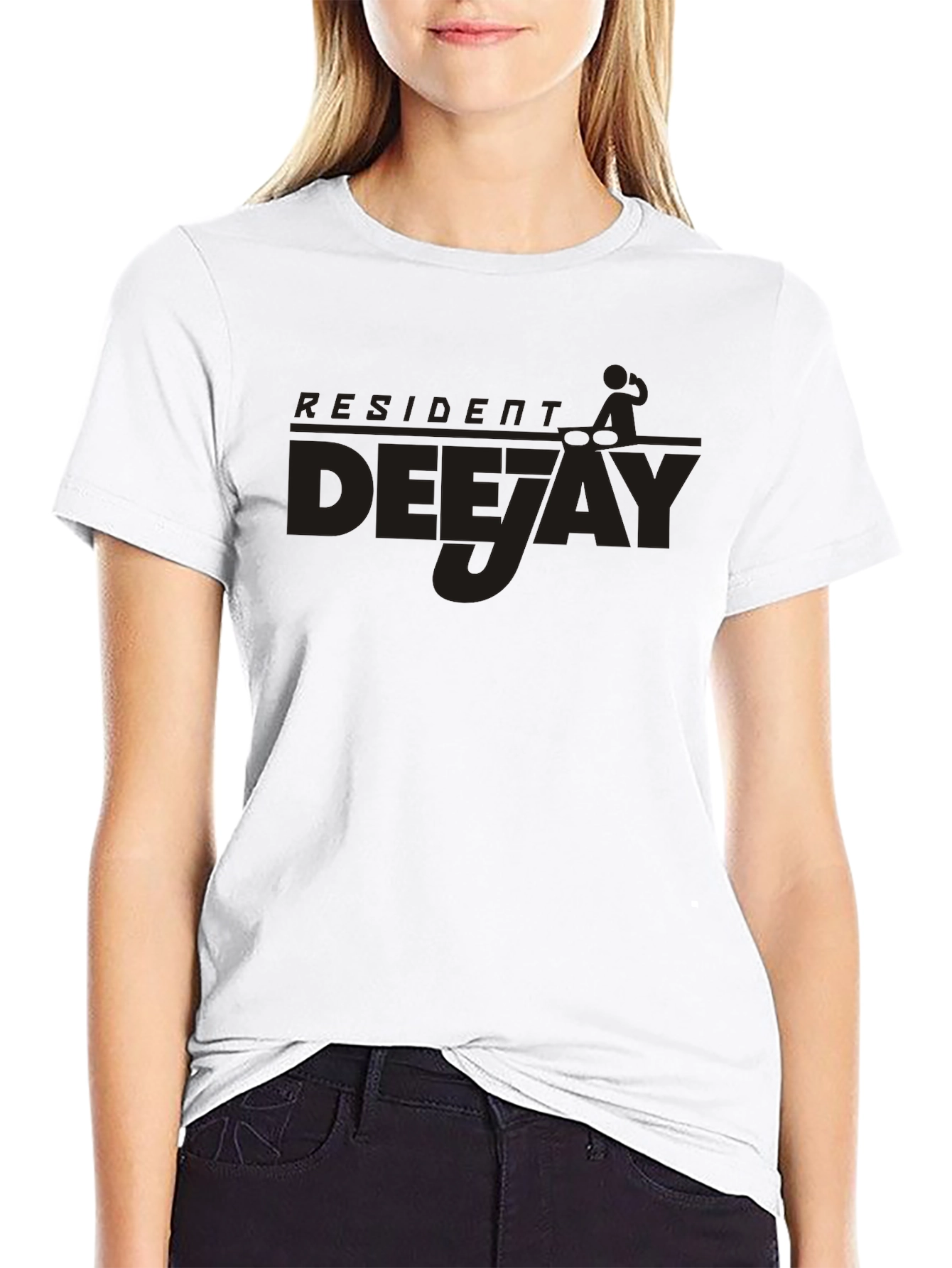 Resident Deejay T-Shirt - Black DJ Graphic Tee