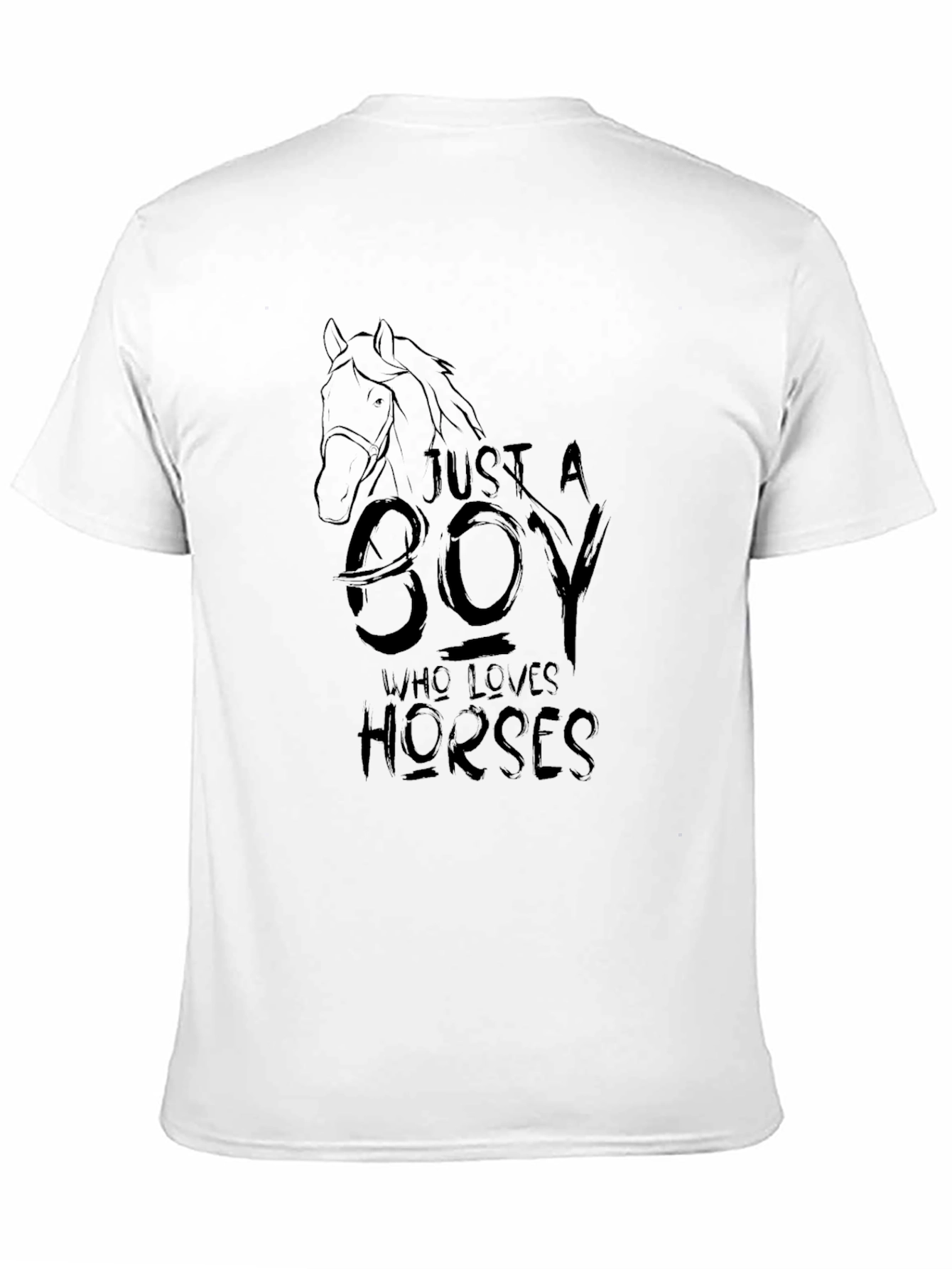 Just a Boy Who Loves Horses Graphic Tee