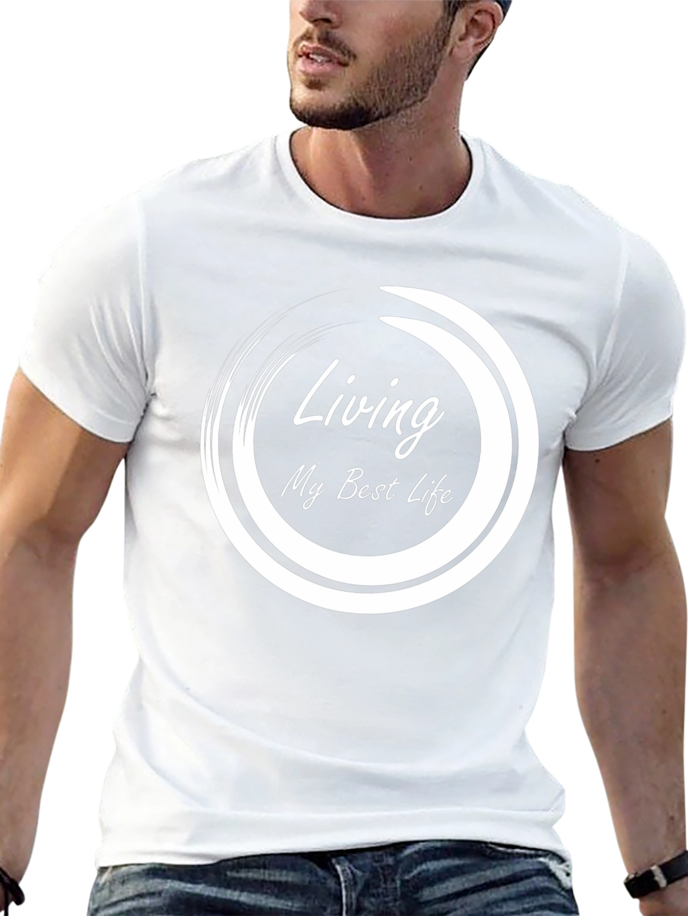 Living My Best Life - Black Graphic Tee