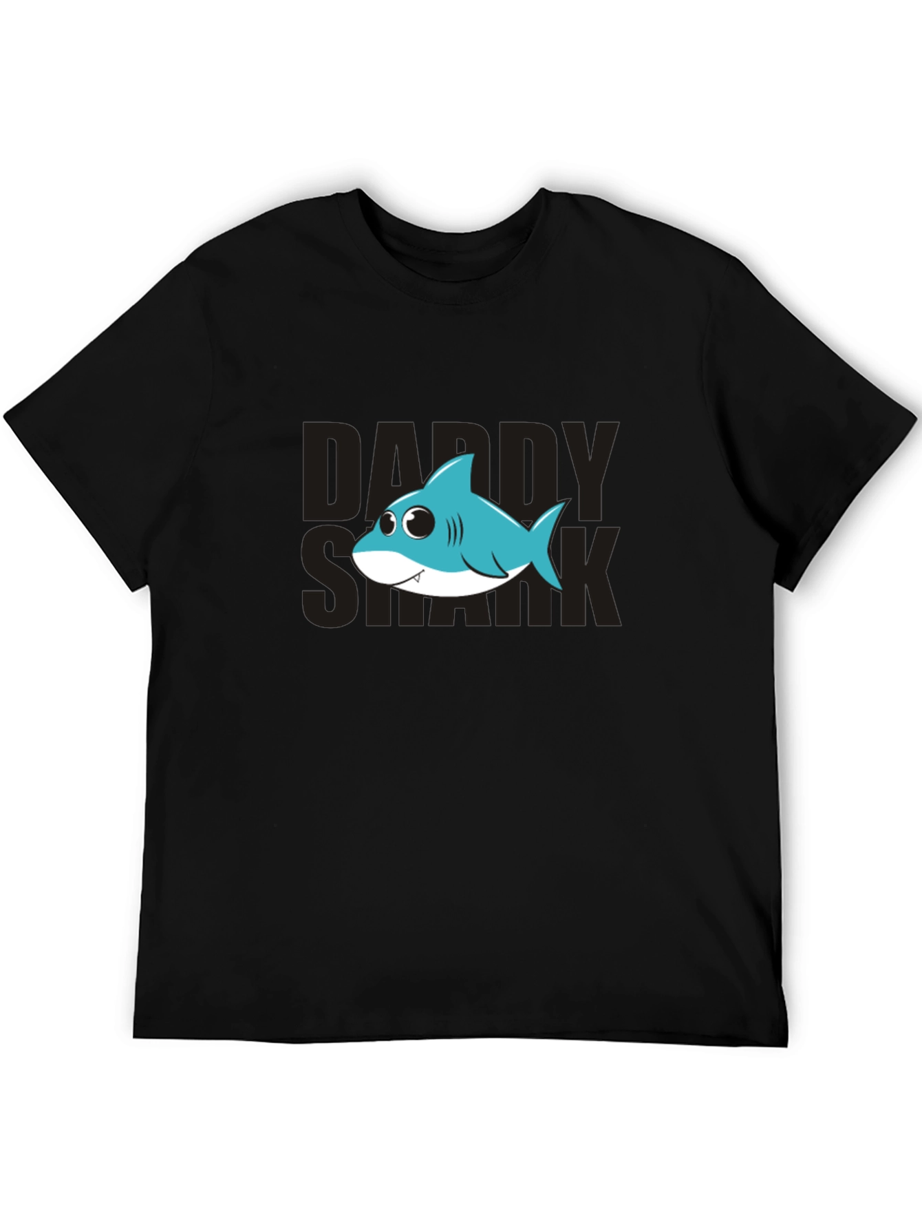 Daddy Shark Graphic Tee - Mens Black T-Shirt