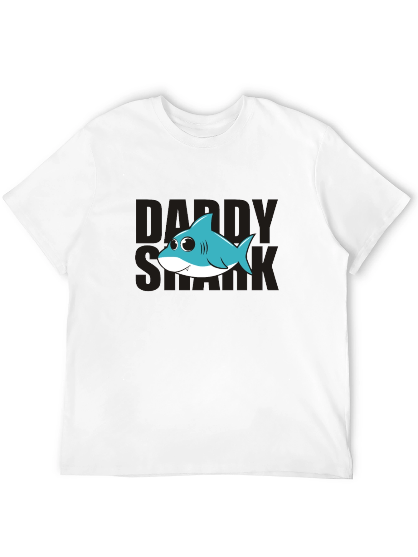 Daddy Shark Graphic Tee - Mens Black T-Shirt