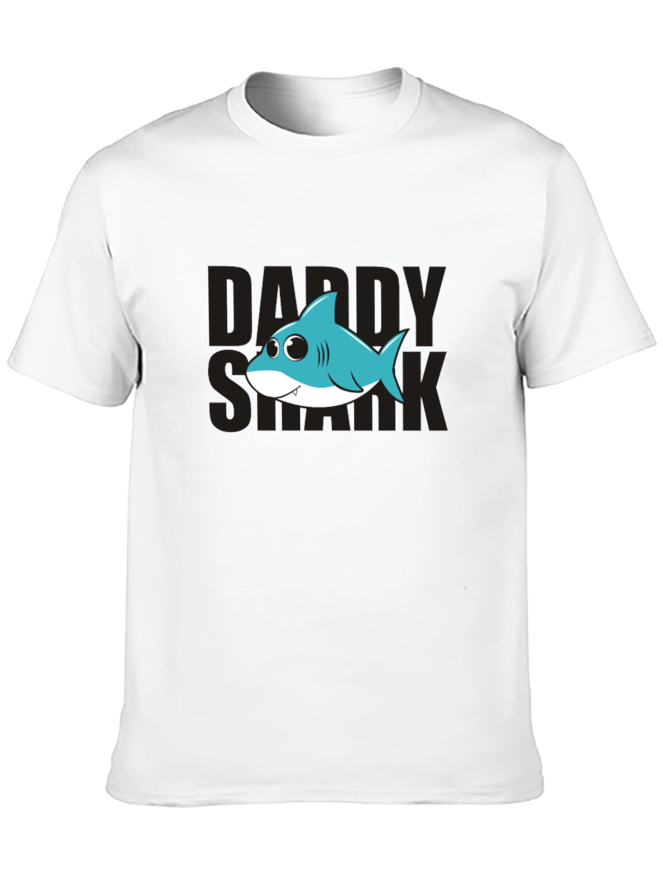Daddy Shark Graphic Tee - Mens Black T-Shirt