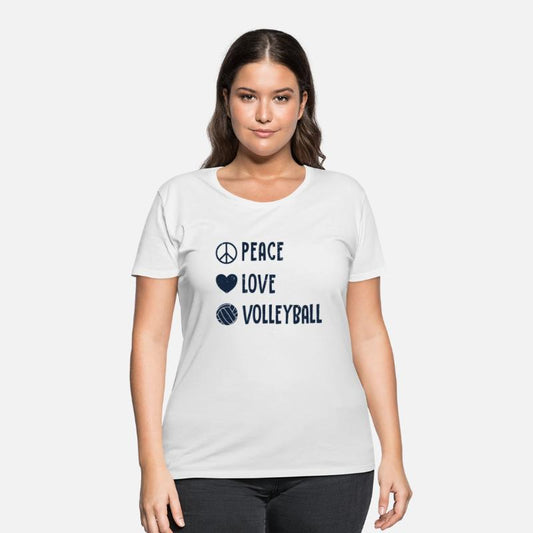Peace Love Volleyball Player Coach Team Trainer