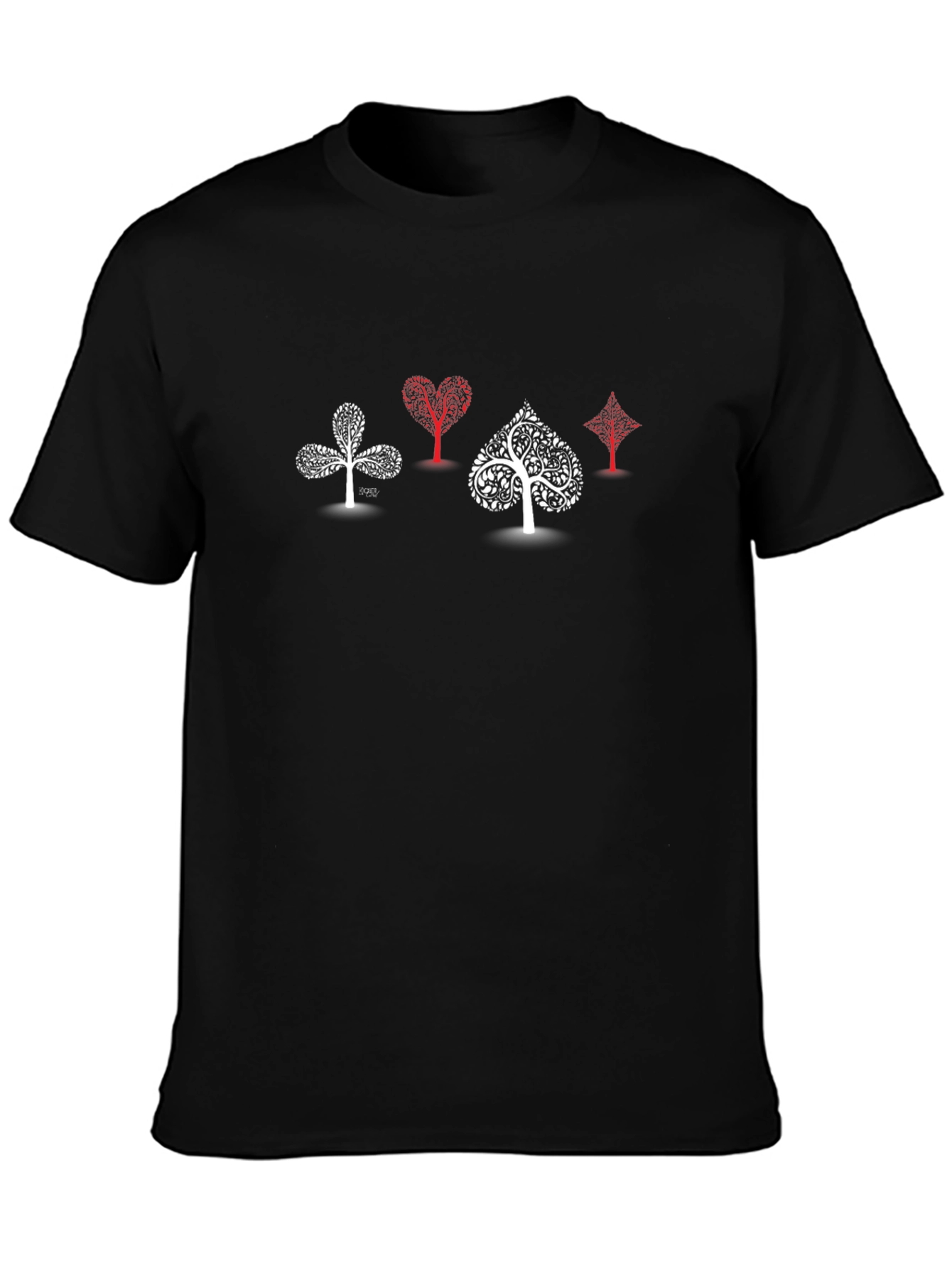 Suits Tree Black T-Shirt