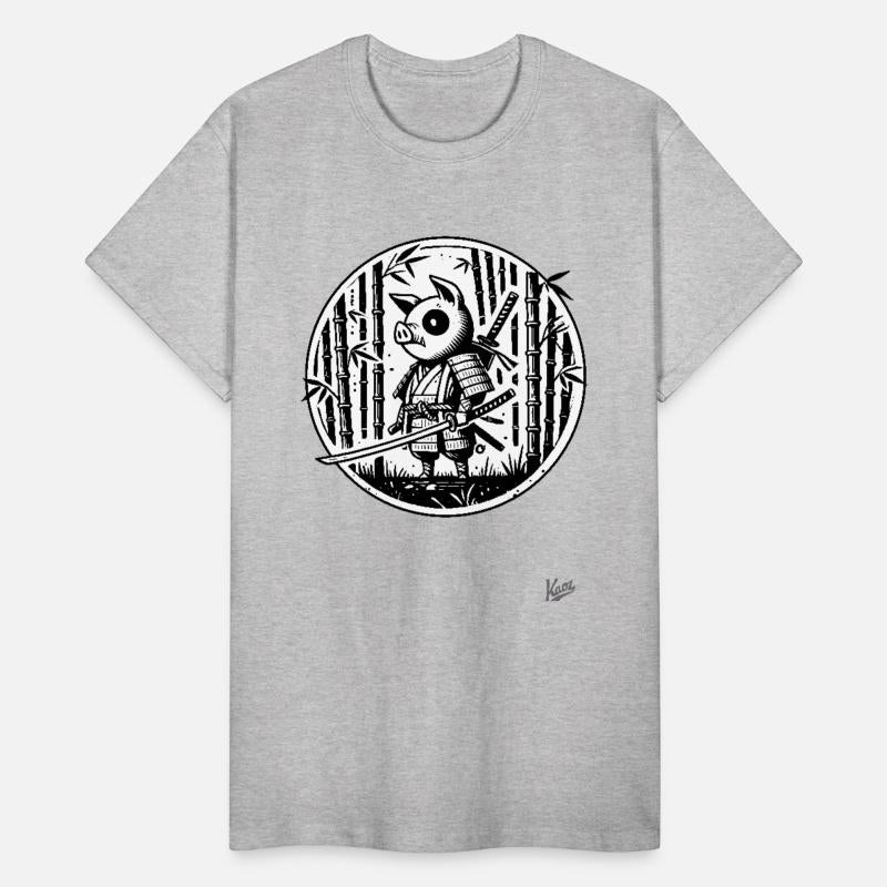 Pig Samurai in Bamboo Forest