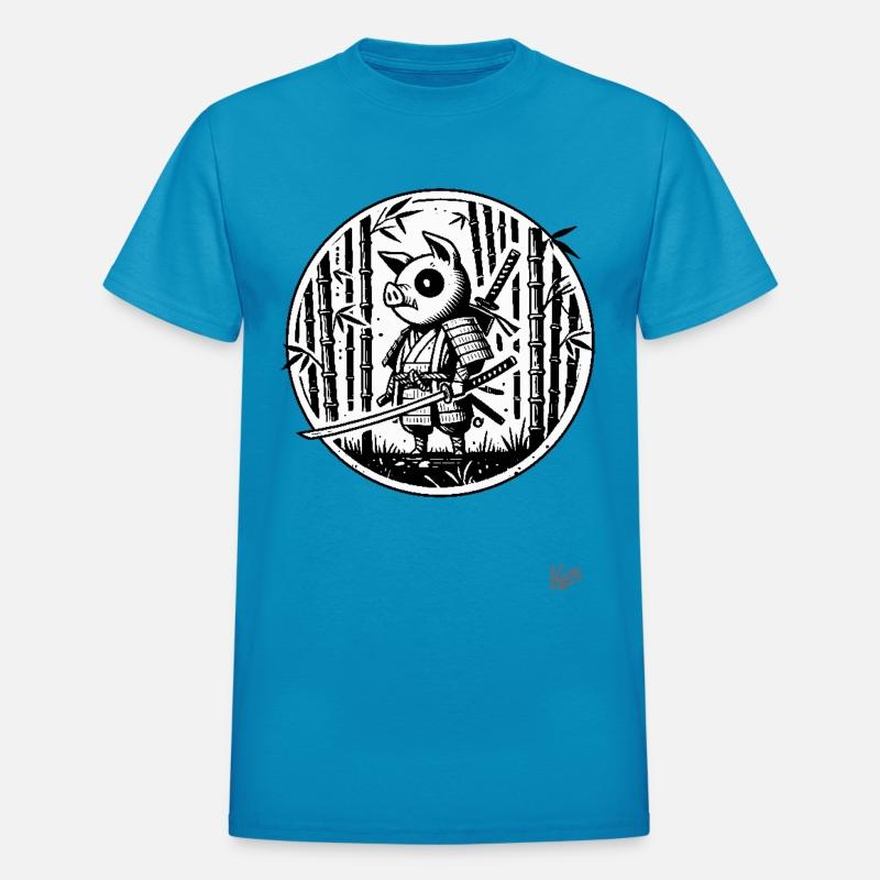Pig Samurai in Bamboo Forest