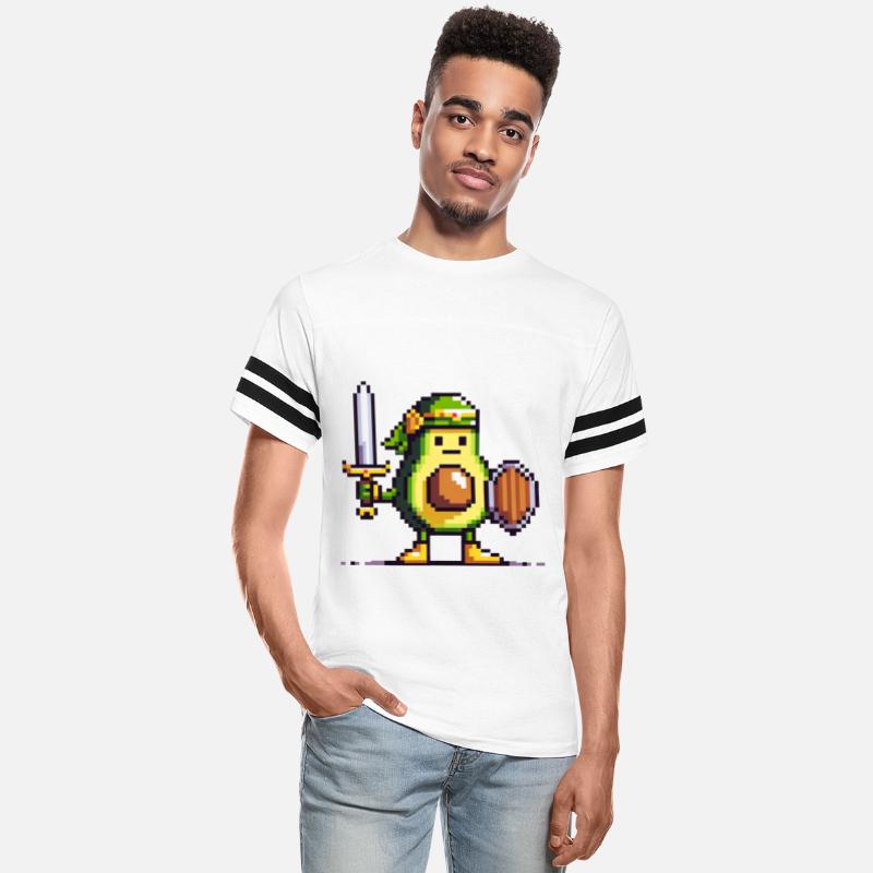 Pixelated Avocado Hero - Retro Gaming Quest