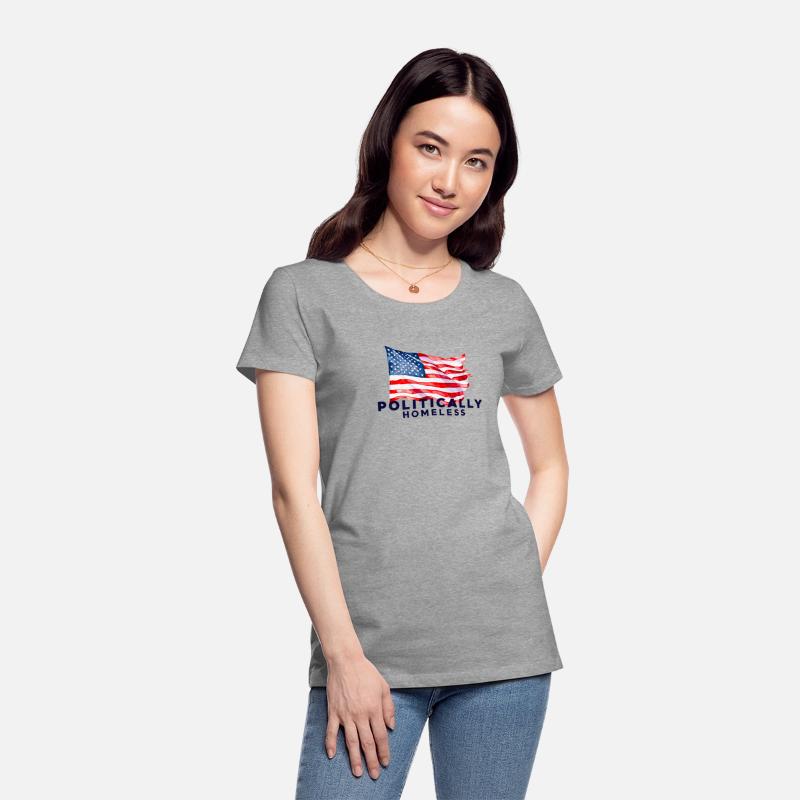 Politically Homeless American flag USA