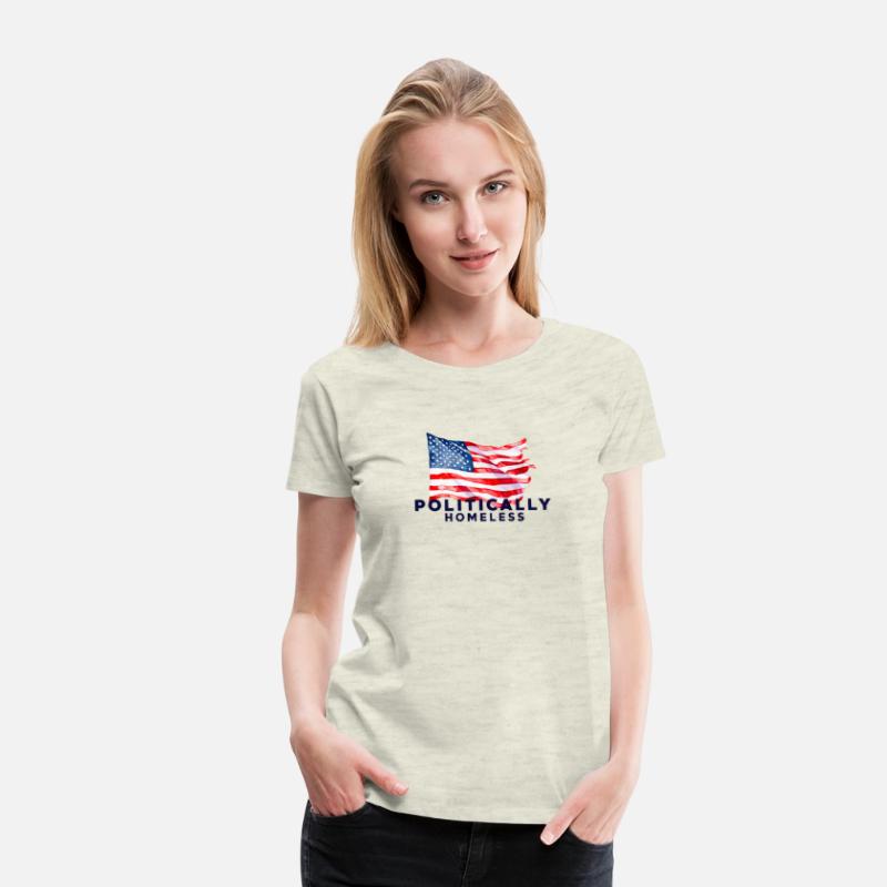 Politically Homeless American flag USA