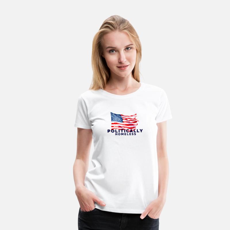 Politically Homeless American flag USA