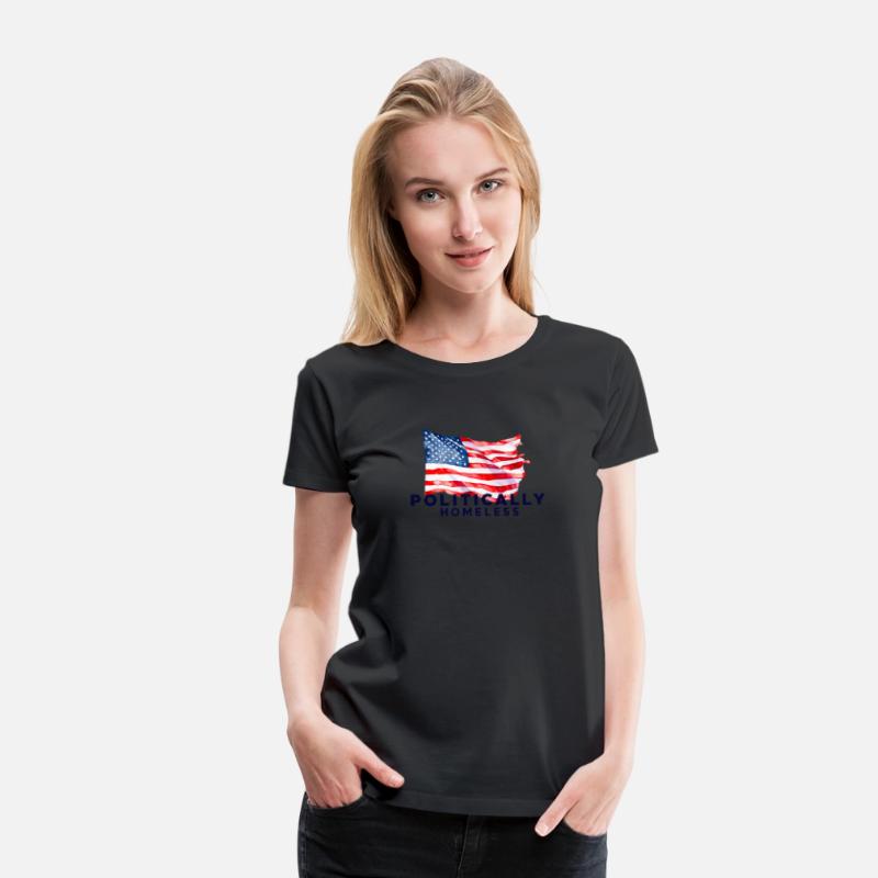 Politically Homeless American flag USA