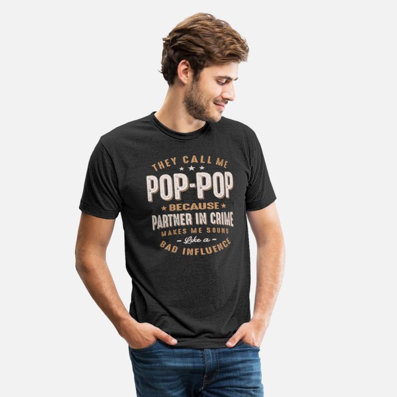 Pop-Pop Because Parter in Crime Funny Father's Day