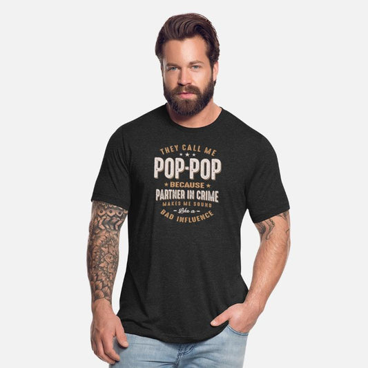 Pop-Pop Because Parter in Crime Funny Father's Day